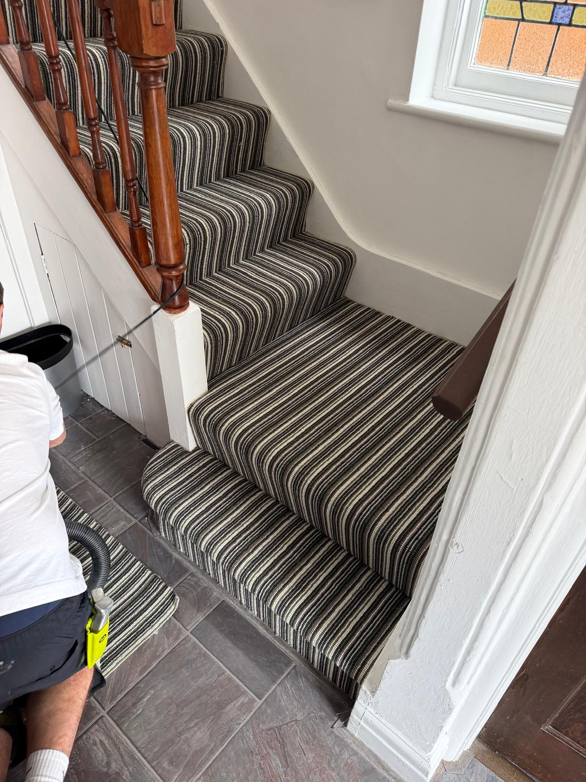 Stairs Landing fitted with Deco Candystripe in E4